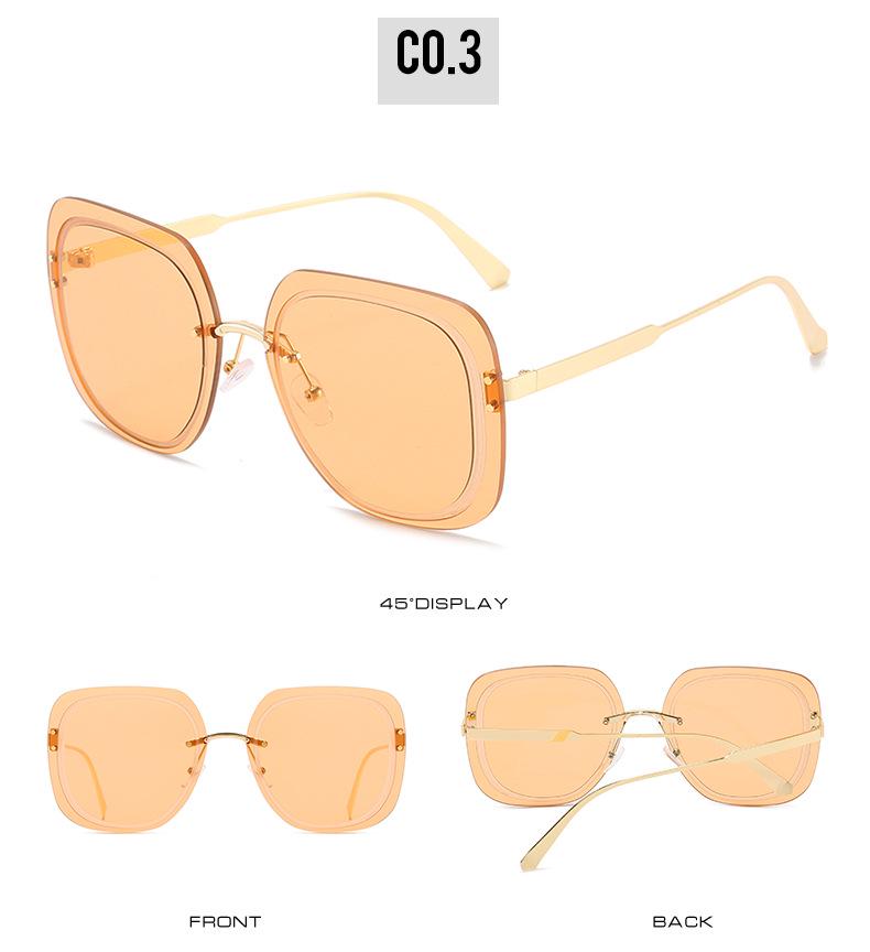 Солнцезащитные очки в квадратной оправе в европейском и американском стиле 2021 года с рифлеными линзами на рисовых гвоздях для женщин