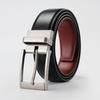 Ремень мужской с вращающейся пряжкой-штифтом, ремень из коровьей кожи, универсальный, для молодых и среднего возраста, для брюк