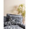 Parure de lit - 1 housse de couette 220 x 240 cm + 2 taies d'oreiller 60 x 60 cm - 100% coton renforcé - Anthracite