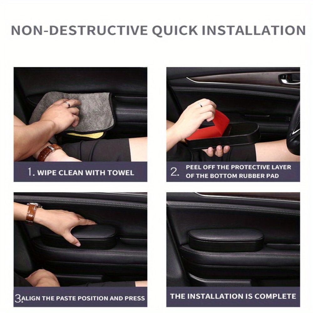 Self-adhesive Multifunctional Armrest Console Anti Slip Expandable Storage Compartment Stowing
