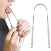Stainless Steel Tongue Scraper Cleaner Fresh Breath Hygiene Care Cleaning Tool