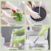 Winter Warm Waterproof Velvet-Lined Rubber Dishwashing and Cleaning Gloves
