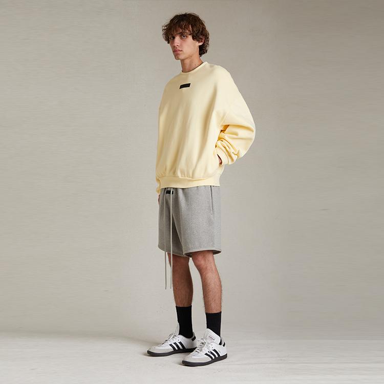 Fear of God Желтые мужские топы Essentials Crewneck Garden 192SP244681F
