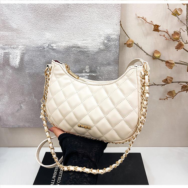 IELGY Messenger Bag Diamond Chain Dumpling Bag