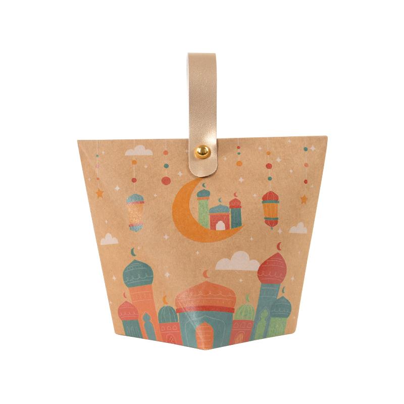 5/10 шт. Подарочная коробка для конфет EID Mubarak, украшение на Рамадан, упаковка для подарков в виде печенья, 2024, исламские принадлежности для мусульманских вечеринок, домашний декор