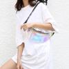 Holographic Waist Bag Translucent Fanny Pack Hologram Beach Travel Waistbag New Women Belt Bag Bum Hip Pouch Money Phone Holder ARI