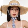 Ribbon Lafite Straw Hat UV Protection Sun Protection Cap Simple Outdoor Visor Cap  Summer