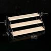 Acrylic Display Shelf Riser Wood Stand Perfume Rack Step Ladder