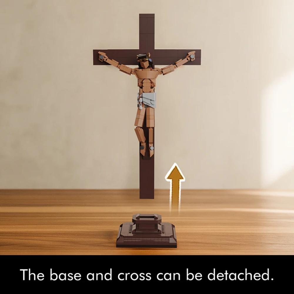 Good Friday Jesus Building Blocks Figures Model Creative Bricks Sets Toys for Kids Children Adult Gifts Desktop Ornament 588pcs