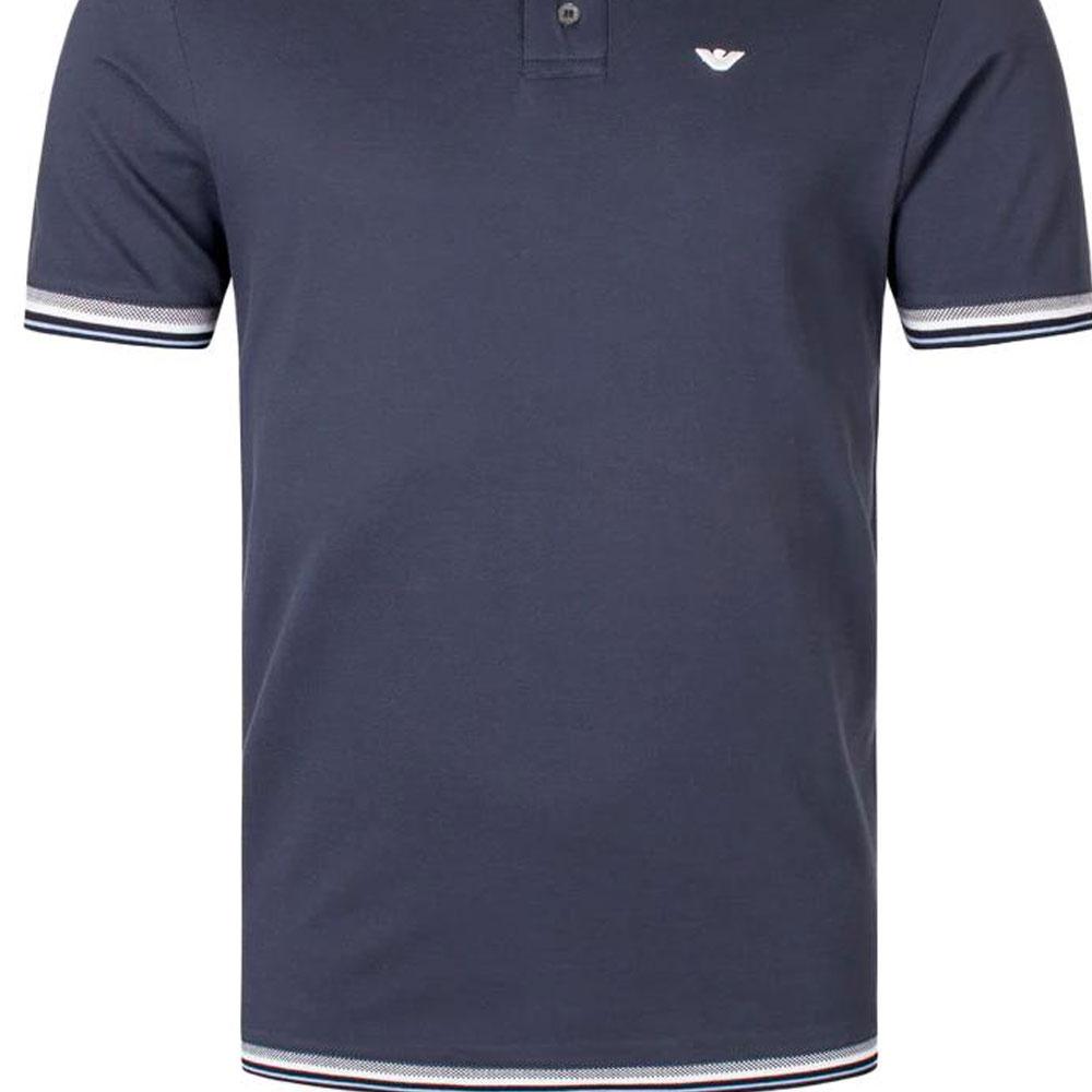 EMPORIO ARMANI SS23 Polo Shirt Men's Marine Blue 3R1FC0-1JTKZ-0931