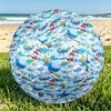 Blue Smurfs Print Size 5 Soccer Ball, PU Wear Resistant Football for Match Training and Daily Practice, Birthday Gift for Soccer Fans