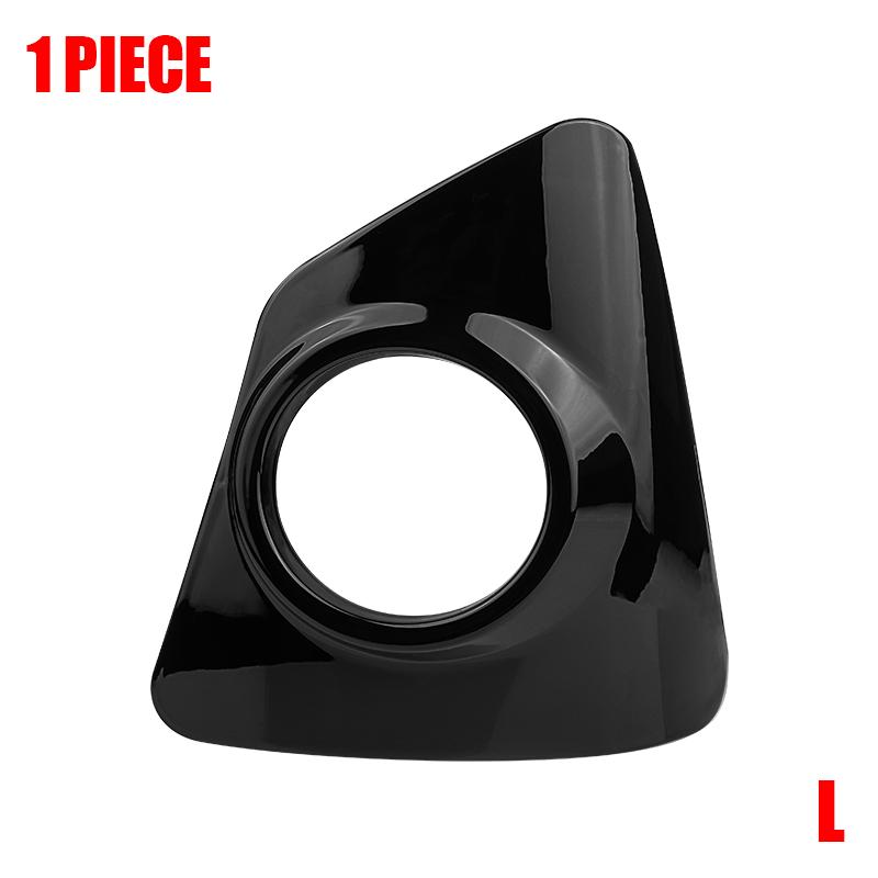 Car Front Left Right Fog Light Lamp Trim Cover Bezel Frame for Toyota Corolla S 2014 2015 2016 Parts Replacement Glossy Black