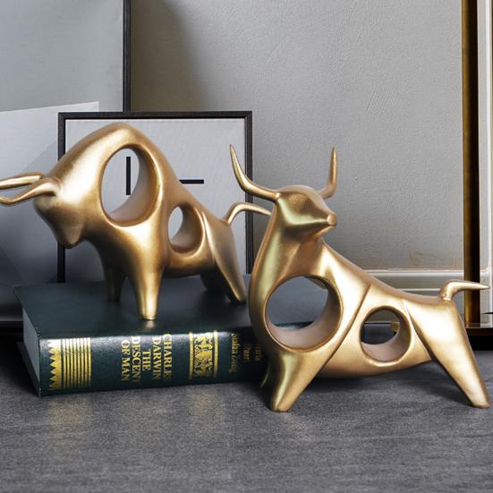 Unique Cattle Sculpture Bull Shape Display Mold Long Lasting