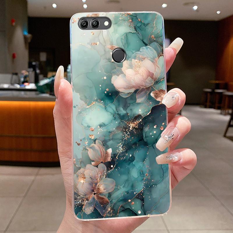 Чехол для Huawei Y9 2018 Чехол Роскошный Дракон Милый Крутой Мальчики Девочки Прозрачный Мягкий Силиконовый Чехол для Телефона Huawei Y9 2018 Задняя Крышка