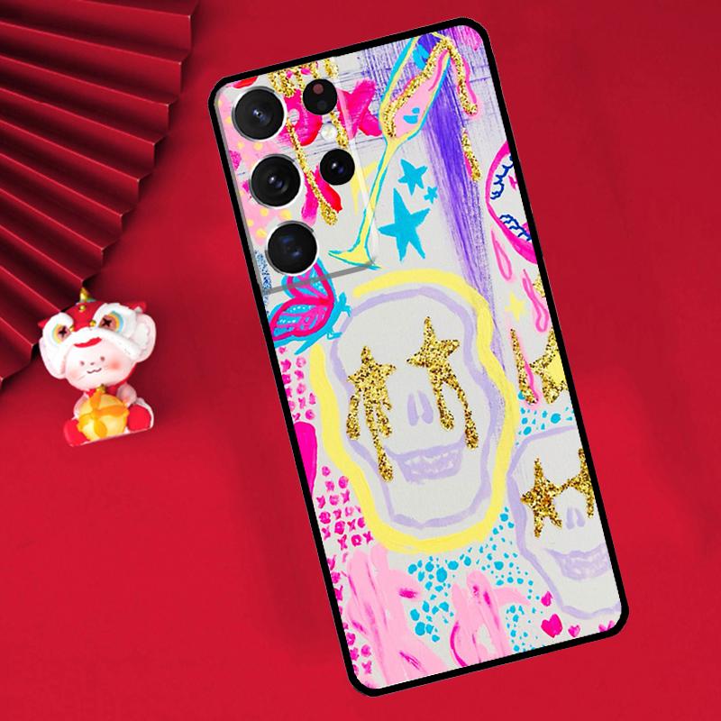 Preppy Collage Make It Fun Case For Samsung Galaxy S26 S25 S24 Ultra S21 S20 S22 S23 Ultra S10 Plus S25 FE Cover Funda