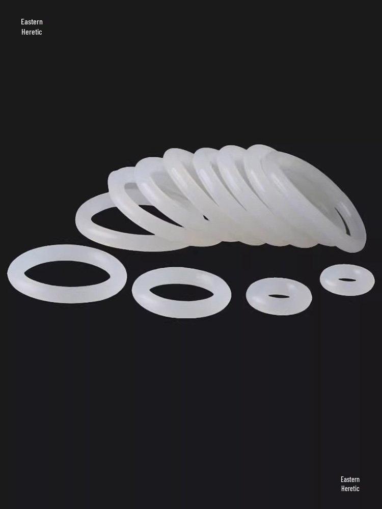 White Transparent Silicone O-Ring Waterproof Gasket – Elastic Small Rubber Pad (1/1.5/2/2.5/3mm)