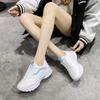 Новые модные кроссовки женские простые дышащие сетчатые туфли на плоской подошве для ходьбы кроссовки женские вулканизированные туфли для спортзала белая женская обувь