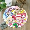 1pc DoReMi1 Print Round Carpet Chair Round Carpet Suitable for Bedroom Living Room Home Decorative Carpet