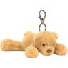 Jellycat Серия Медведь Размазанный Медведь Шарм для сумки Медведь Шарм для сумки Веселое животное Коричневая кукла Плюшевый кулон Сидящий 7 см высотой