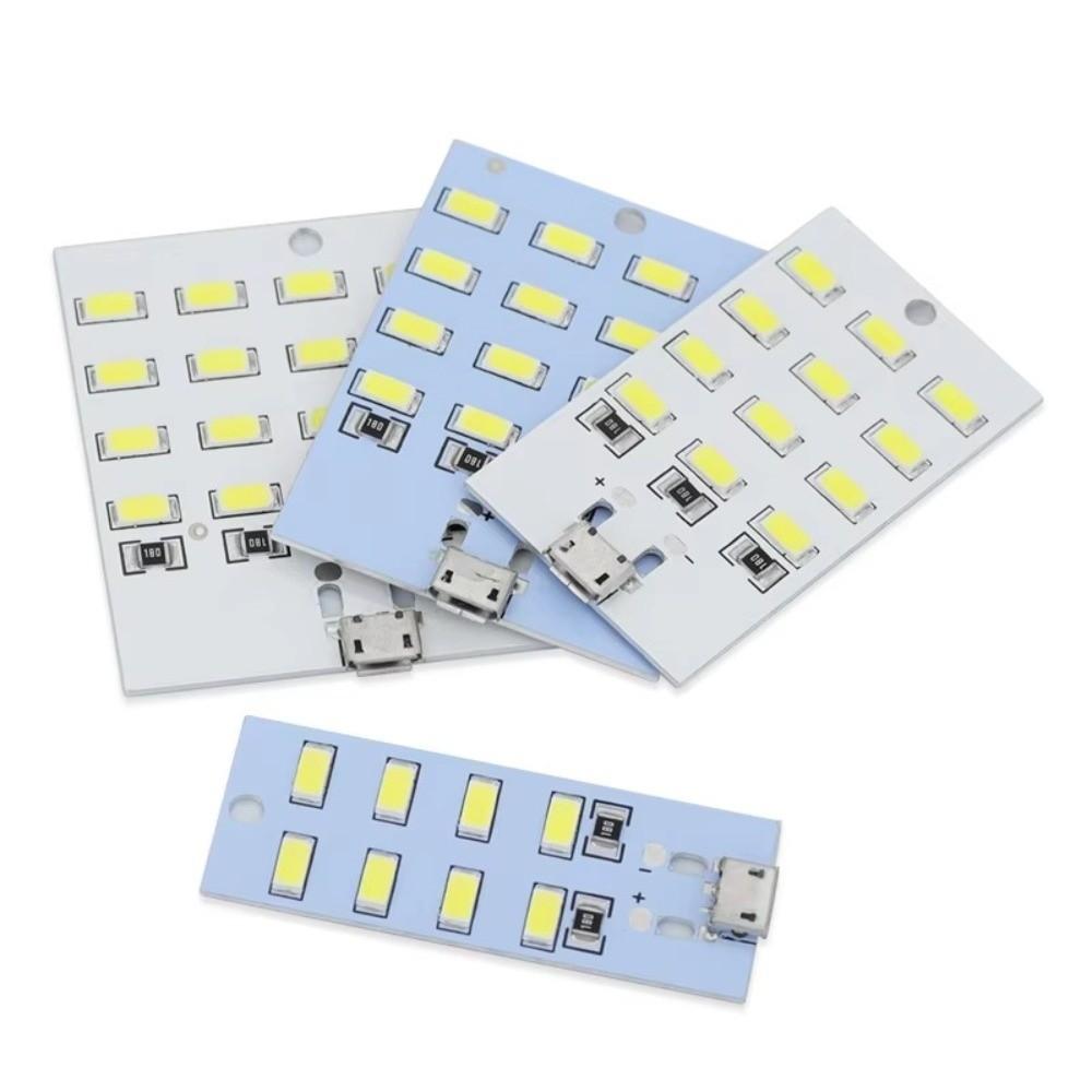 Высококачественная светодиодная панель 5730 SMD с 8/12/16/20 светодиодами 430 мА~470 мА, 5 В, белая подсветка, USB-светодиод, питание от сети, аварийное освещение