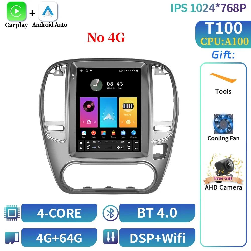 9,7-дюймовый экран для Nissan Bluebird Sylphy G11 2005-2012, автомобильный радиоприемник, мультимедиа, видеоплеер, навигация, 4G, GPS, CarPlay, Android 14