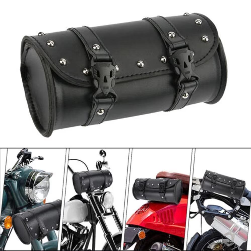 Universal Motorcycle Front Fork Tool Bag Universal Handlebar Bag Fit For Harley Sportster Kawasaki Yamaha Dyna Softail