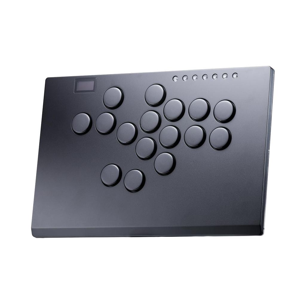 Leverless Arcade Stick Game Haute42 Large Slim Aluminum Alloy Template 16 Key Crystal Low Profile Switch Custom RGB Leverless Controller for