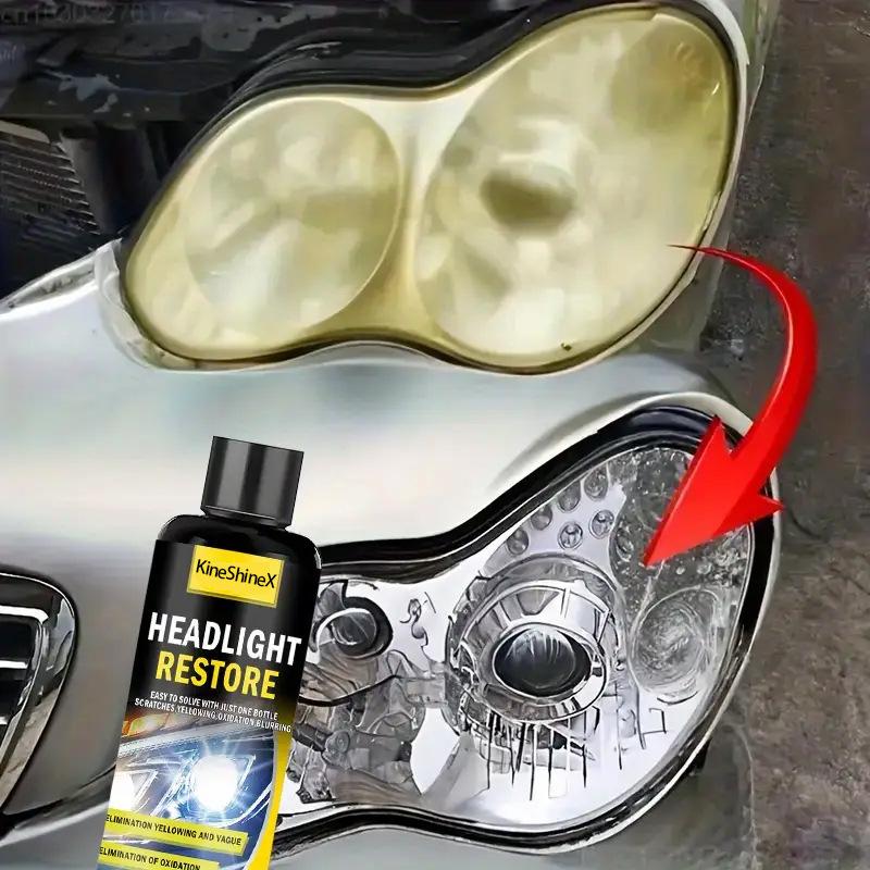 Car Headlight Restore Liquid Yellowing Oxidation Scratch Remover Cleaner