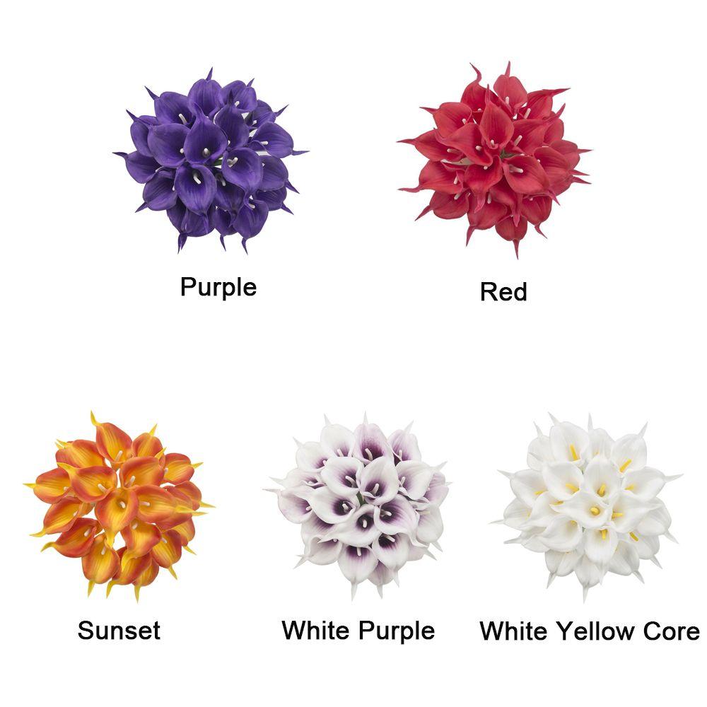 10 шт. Домашнее свадебное украшение Искусство Сделай сам Букет Калла Лилия Искусственный цветок Поддельное растение