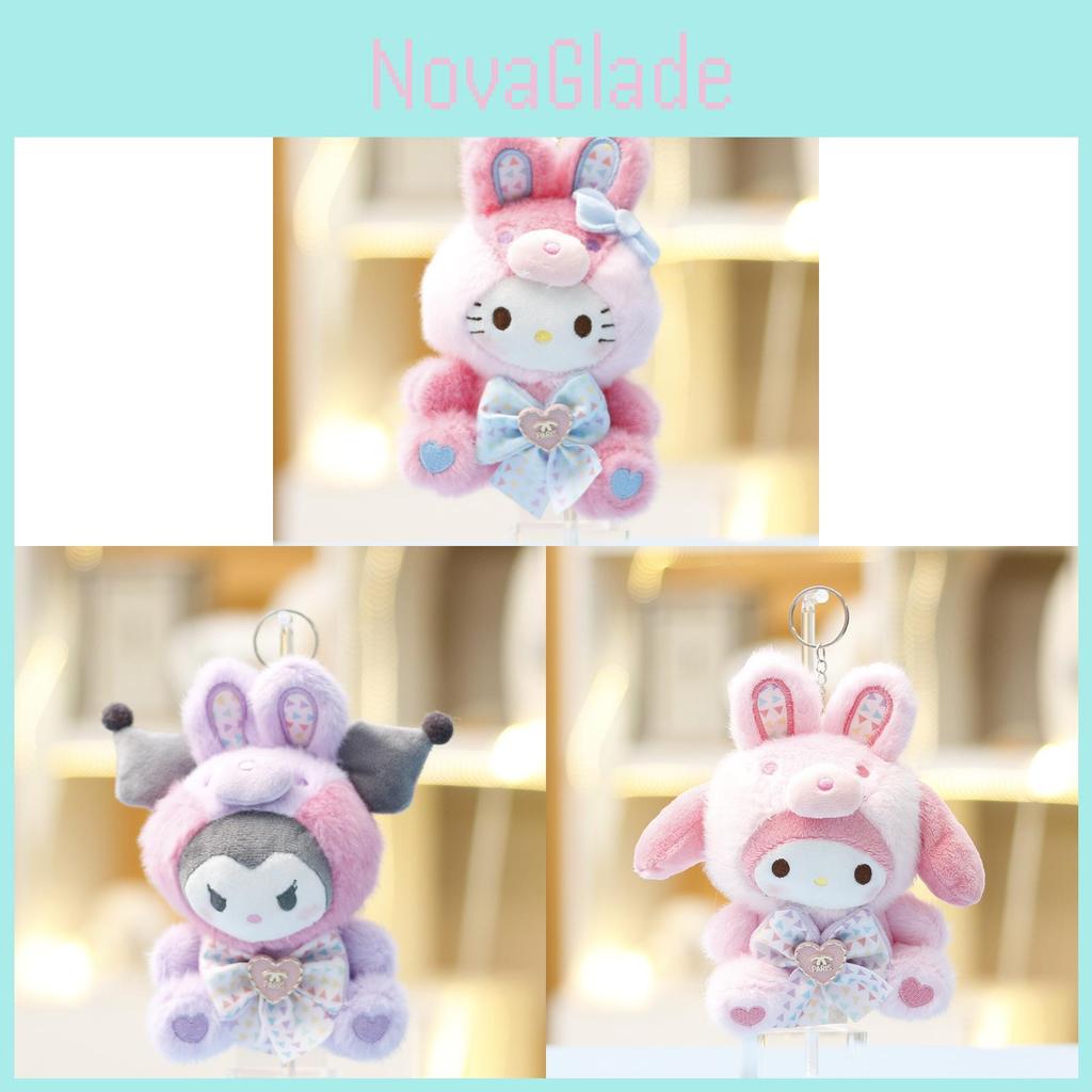 Hello Kitty Fluffy Plush Doll With Highquality Fabric For Gift And Decor