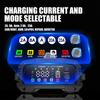 FOXSUR Portable Smart Car Battery Charger for 12V 24V 25Amp Cars LiFePO4 AGM Gel Lead Acid of Motorcycle Truck Boat with Booster