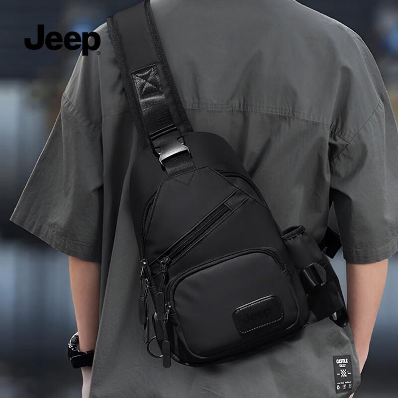 Jeep Мужская сумка через плечо из ткани Оксфорд