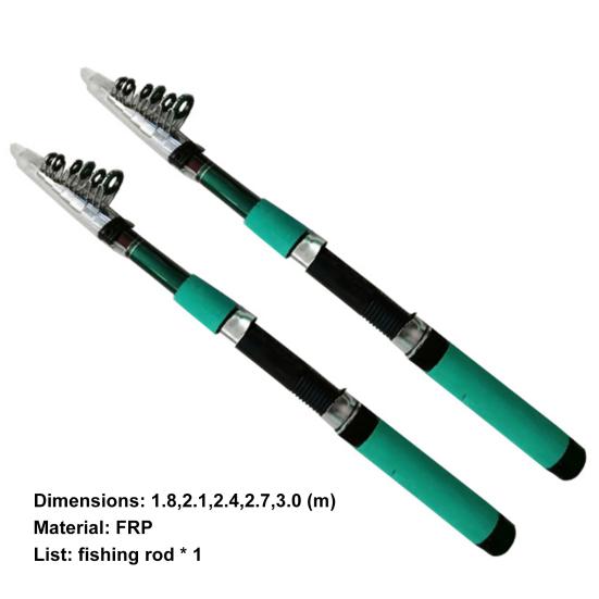 Удочка Эргономичный дизайн Регулируемая Стекловолокно Морская Пресноводная Телескопическая Удочка для Рыбалки на Открытом Воздухе