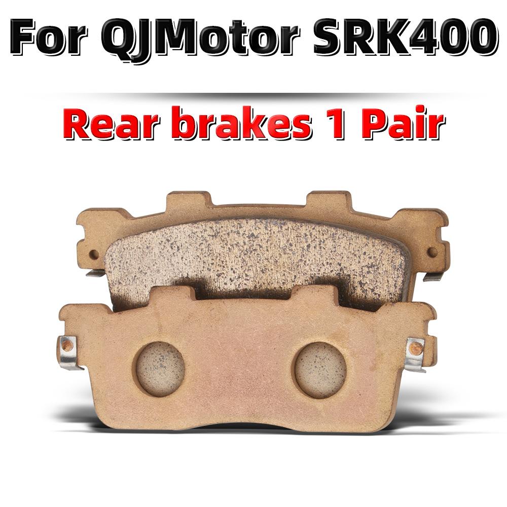 MRRANGT Sintered Metal Brake Pads for QJMotor SRK400 RR SRK450 RR OAO Electric Motorcycle Front Rear Brake Set