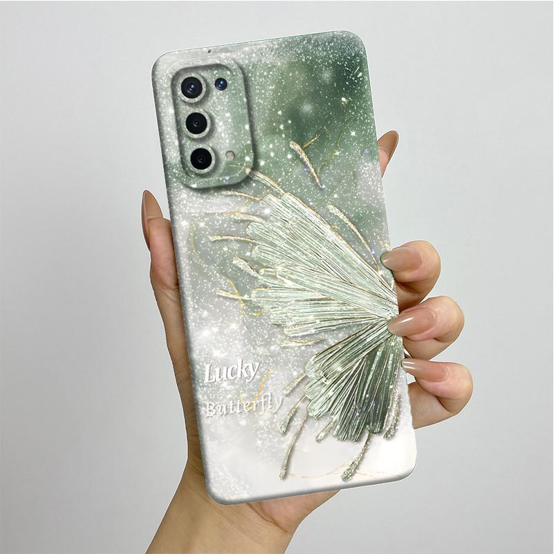 For OPPO A74 5G A54 5G Case A93 5G Capa Silicone Soft Phone Funda CPH2197 CPH2195 CPH2263 Painted Printed Protective Back Cover