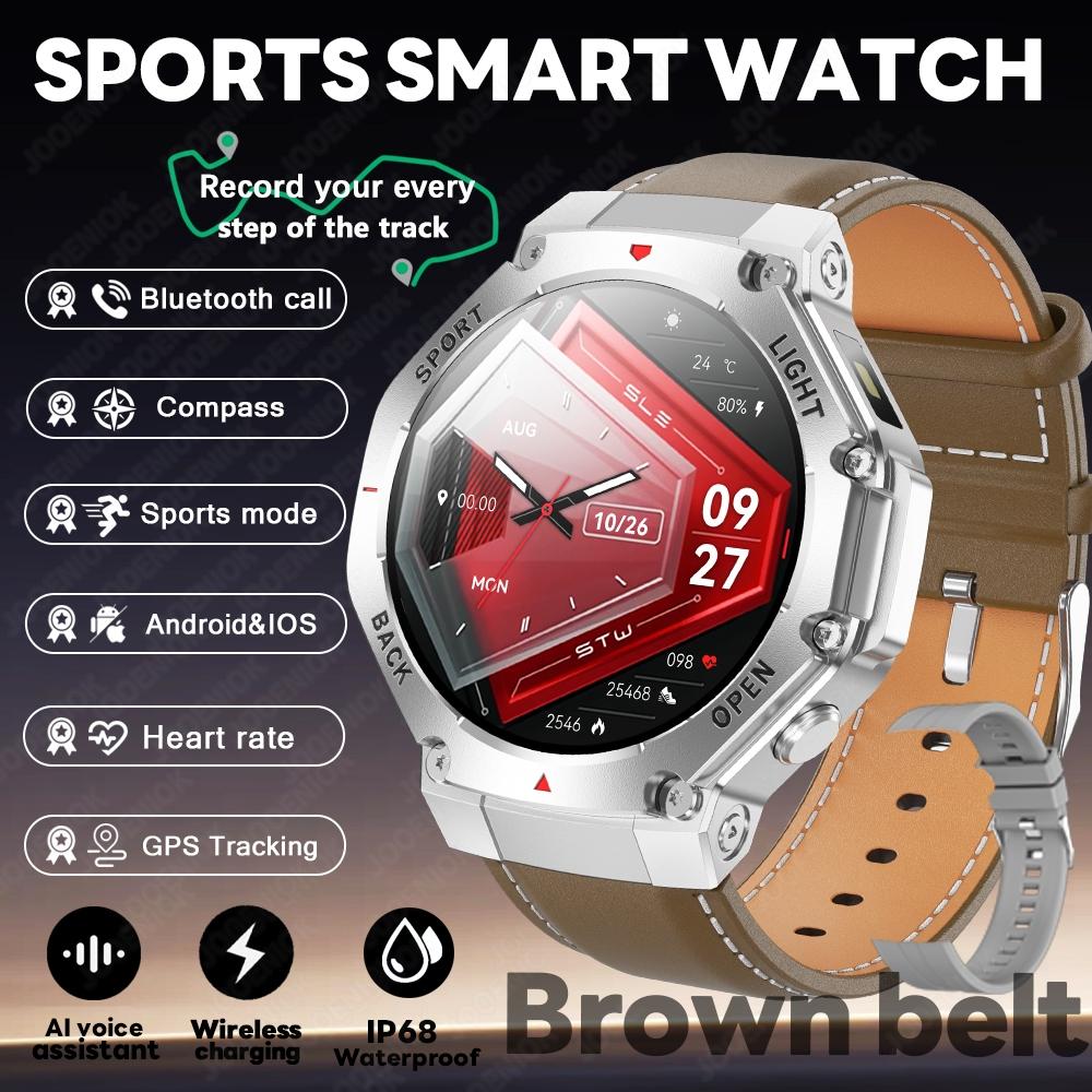 Новые Смарт-часы с GPS для спорта Мужские PK Amazfit T-Rex 3 Bluetooth-звонок Умные часы Компас Фитнес на открытом воздухе Монитор здоровья Браслет