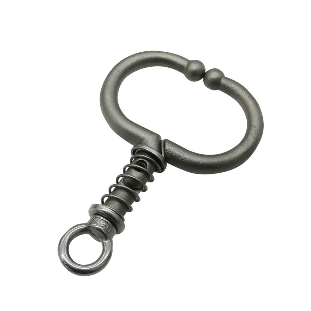 Stainless Steel Diameter 70mm Big Cattle Nose Ring Spring Bull Nose Clamps Cow Nose Traction Rings Ware Binding Tool 1 Pc