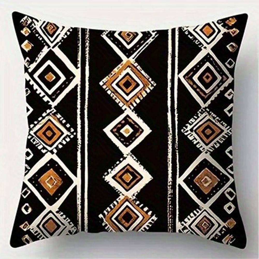 pc Tribal Geometric Throw Pillow Cover D DoubleSided Print Soft Polyester Cushion Case for Home Sofa Bedroom Car Decor