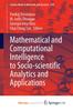 The Mathematical and Computational Intelligence To Socio-scientific Analytics and Applications Book
