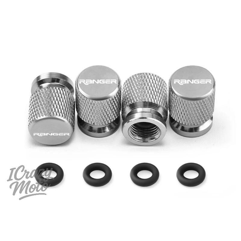 lcqg2 4PCS Car Wheel Tire Valve Caps Tyre Stem Covers Airdust Waterproof For Ford Ranger Accessories