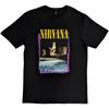 Футболка Nirvana Прыжок со сцены Группа Официальная Черная Новая