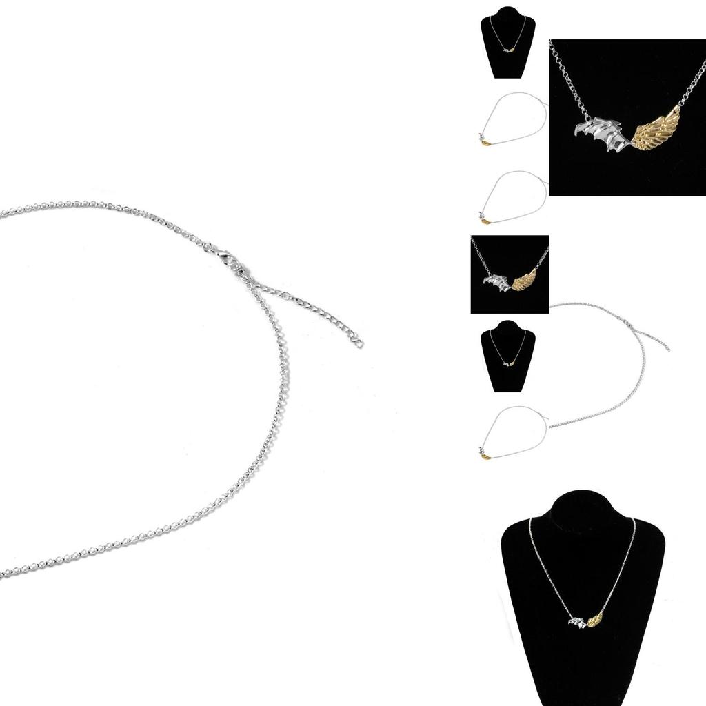 Fashionable 2021 Women's Necklace With Dual Color Plated Wings Unique Geometric Style For Elegant Outfits