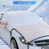 Automobile Ice Shield Snow Cover Foldable Design Wear Resistant Easy Installation Anti-Freezing Winter Car Windshield Snow Cover