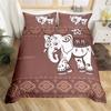 Tribal Ethnic Elephant Duvet Cover Exotic Style Bedding Set Boho Mandala Flower Paisley Quilt Cover Polyester Comforter Cover