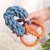 Durable Double-Ring Cotton Blend Dog Rope Toy - Bite-Resistant, Interactive Tug Play For Medium To Large Breeds use