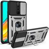 Бронированный противоударный чехол для Xiaomi Redmi 9 Redmi9, защитный чехол для объектива камеры телефона, магнитный автомобильный держатель, чехол с кольцом