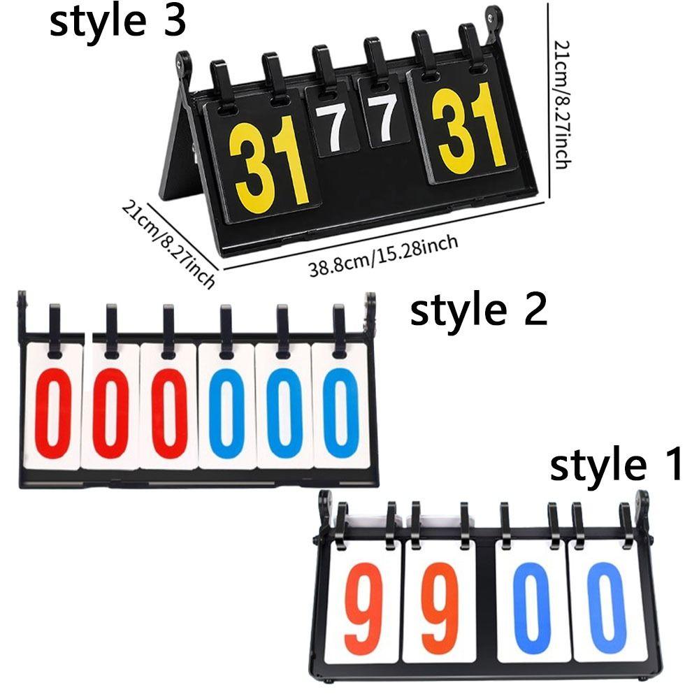 4-Digit Digital Flip Scoreboard Waterproof Tabletop Scoreboard Sports Scoreboard Outdoor Sports