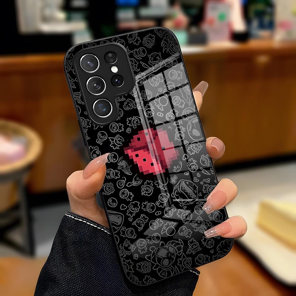 T-The Binding Of Isaac Phone Case For Samsung S26 S25 Plus S20 S20 Plus S22 Ultra S23 FE S21 Plus S21 Ultra Glass Cover