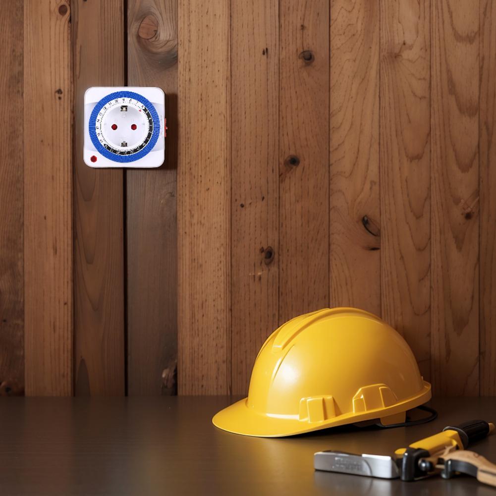 ЕС/США 24-часовой таймер-переключатель с вилкой, механический заземленный таймер-переключатель, программируемый интеллектуальный таймер обратного отсчета, циклический переключатель, розетка для помещений