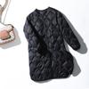 Women Winter Ultra Light Thin Duck Down Coat Winter Long Slim Warm Basic Quilted Puffer Jacket